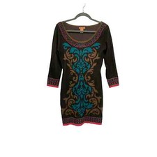 Flying Tomato 3/4 Sleeve Knit Mini Sweater Dress Size M