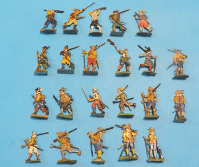 Soldats De Plomb Heinrichsen – Guerre De Sept Ans – 21 Fantassins Autrichiens – échelle 30mm