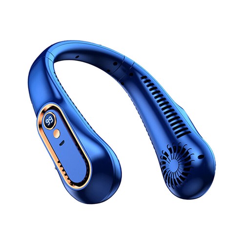 NEW Neck Fan USB Portable Fan Rechargeable Portable Cooler Neckband Bladeless UK - Picture 25 of 107