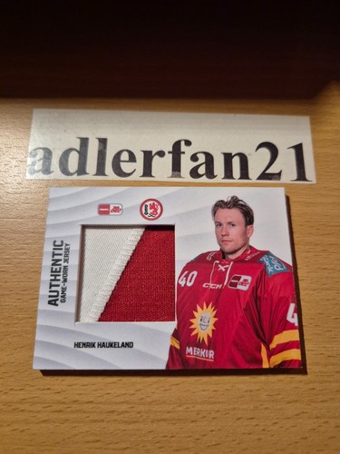 DEL 23-24 JERSEY CARD Henrik Haukeland Düsseldorfer EG 23/60