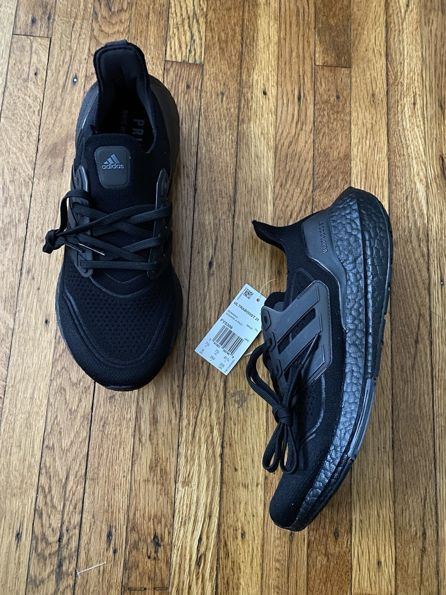 Adidas Ultraboost 21 Running Shoes Triple Black FY0306 Size Men