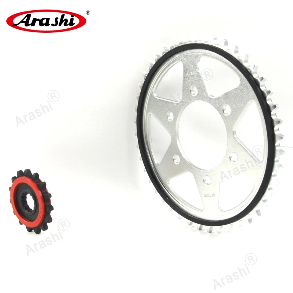 Rubber Cushioned Front 15T Rear 44T Sprocket For Kawasaki Z900 20107 2018 2019 - Image 3 of 4