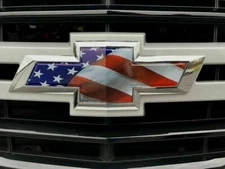 Fits Chevy Tahoe / Silverado /Suburban Emblem Bowtie American Flag Overlay Decal