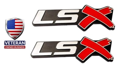 Set of TWO-PREMIUM LSX Emblems Universal Badge 376 427 454 FITS