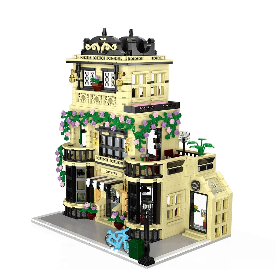 City Cafe Architecture Building Kit with LED Lights,3 Levels City Cafe Model ... - Image 4 of 4