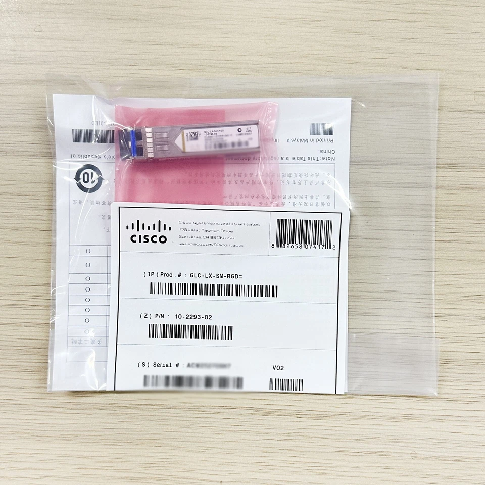 GLC-LX-SM-RGD 1000BASE-LX/LH SFP, 1310nm, 10km, SMF Transceiver Module Cisco - Image 4 of 4