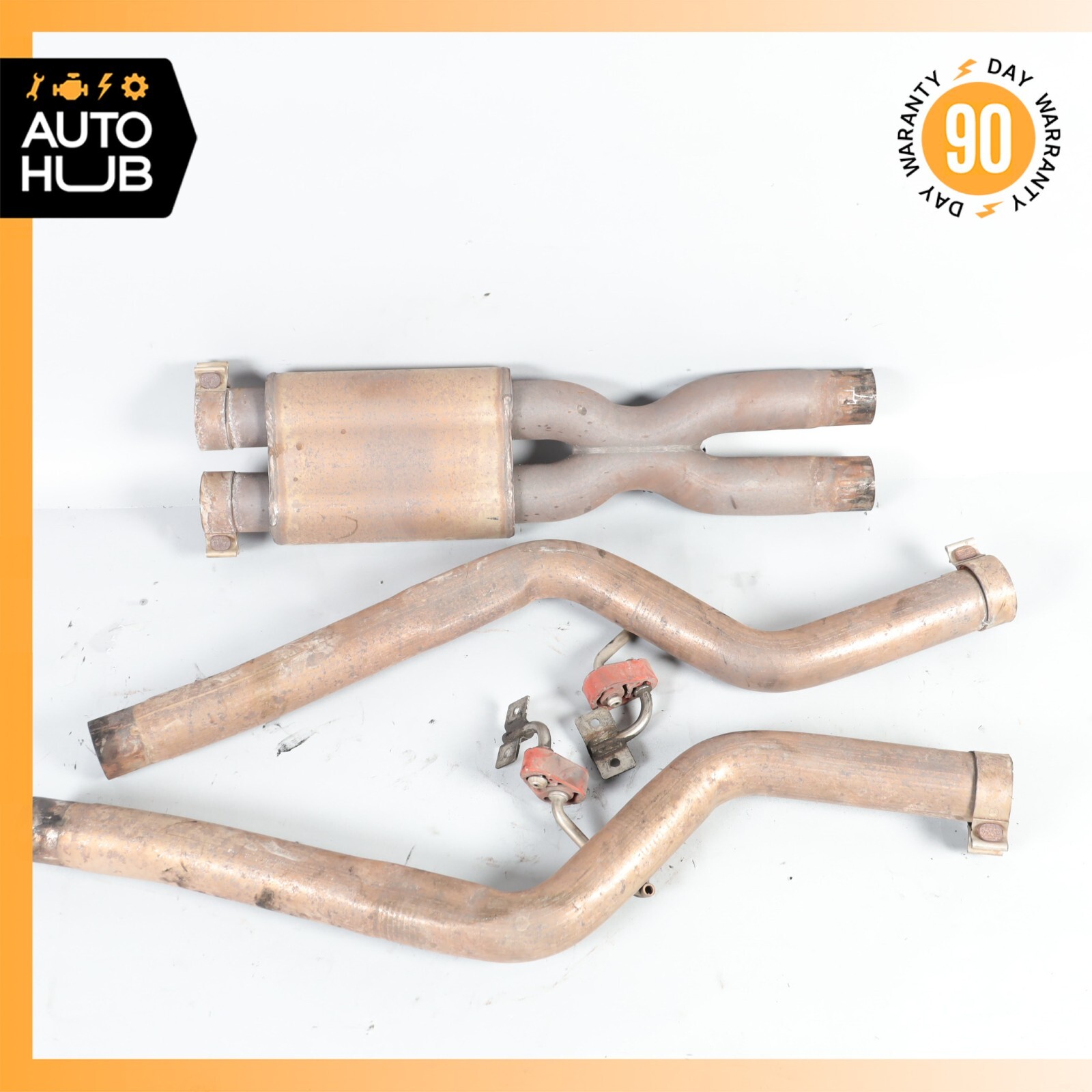 Maserati GranTurismo M145 Exhaust Pipes Left & Right Side Resonator Set OEM 88k