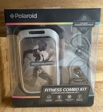 Polaroid Fitness Combo Kit Earbuds and Armband Set Black PHP25GY New