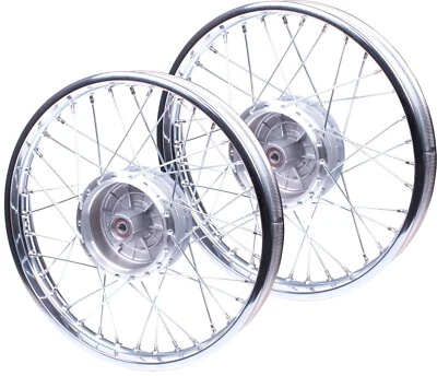 2X Stahlfelge Felge Chrom Speichenrad Stahl Simson S50 S51 1,6x16 Rad Schwalbe 2 - Bild 1 von 4