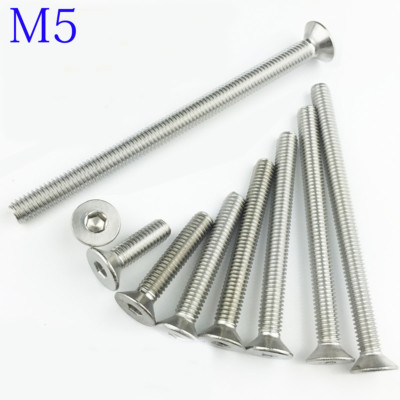 M5 5mm M5 x 0.8 DIN7991 Stainless Steel FLAT HEAD Socket Screws Bolt Countersunk