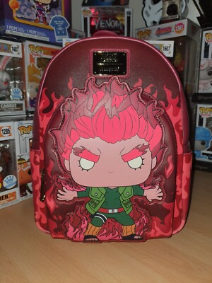 Funko Pop Loungefly NYCC 2023 Naruto Might Guy Mini Backpack Glows In The Dark