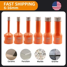 Diamond Drilling Core Bit for Marble Ceramic Stone Hole Saw 2pcs 6-16mm Cut Tool