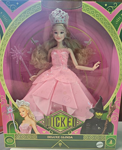 Mattel Universal Wicked Deluxe Glinda Fashion Doll & Accessories Including...NEW