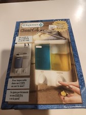The Dispenser Clear Choice 2 Chamber Shampoo Conditioner Shower Organizer New