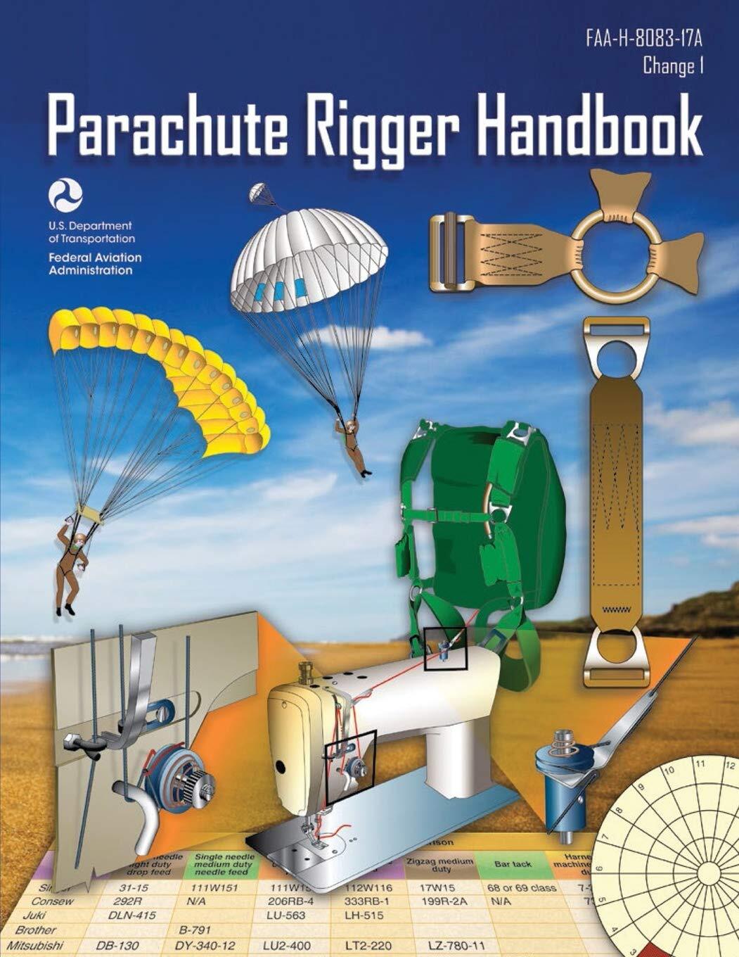 9781793318114 Parachute Rigger Handbook: FAA-H-8083-17A (Change ...lack & White)