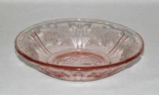 Federal Glass SHARON "Cabbage Rose" Pink Small Berry Bowl