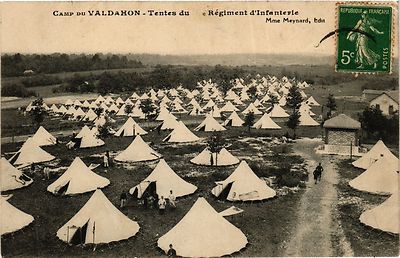 CPA Militaire, Camp de Chalons - Vue des Tentes (277600
