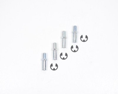 (4) Accelerator Pump Arm Stud & Retaining Clip Carburetor 4150 4500 Fits: Holley