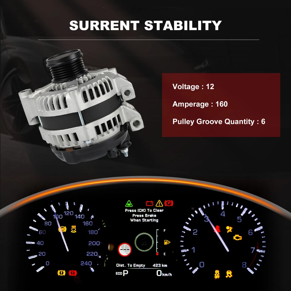 Alternator For Dodge Avenger Journey 2011-2014 Grand Caravan 2011-20 3.6L 11580 Foto 3 de 4