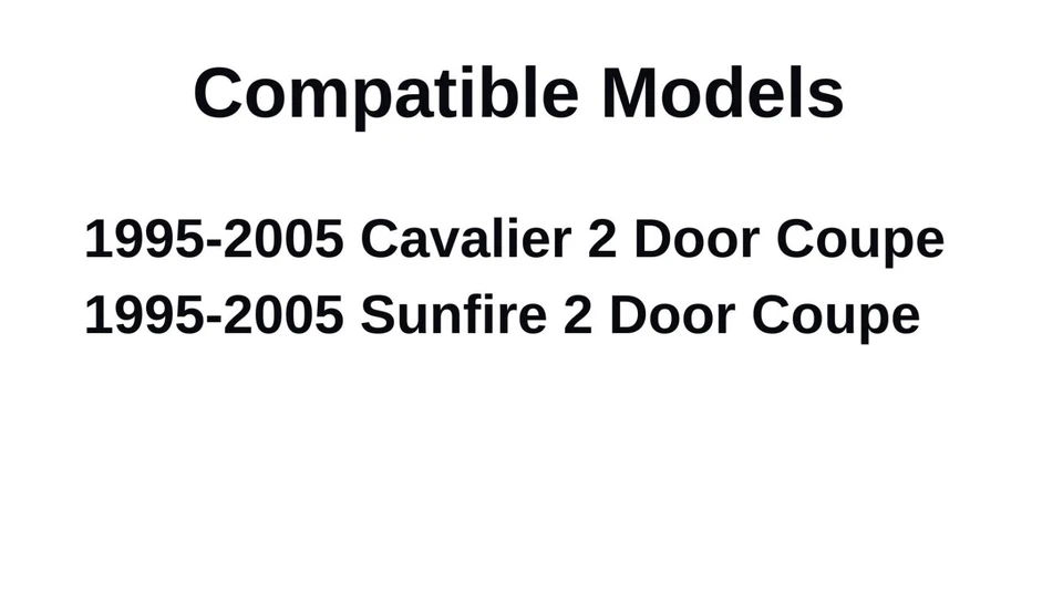 Se adapta a 95-05 Chevy Cavalier/Pontiac Sunfire 2 puertas pasajero puerta derecha ventana vidrio Foto 2 de 4