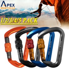 30KN Heavy Duty Locking Carabiner Clip Rock Climbing Hook Big Tree Rigging Swing