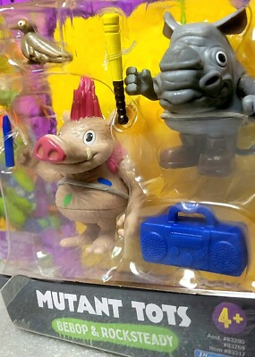 MUTANT TOTS BEBOP ROCKSTEADY Teenage Mutant Ninja Turtle Mutant Mayhem TMNT 2024