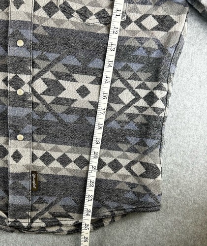 Wrangler Men's M Retro Premium Jacquard Vintage Indigo Shirt/Jacket 112330766 - Picture 8 of 13