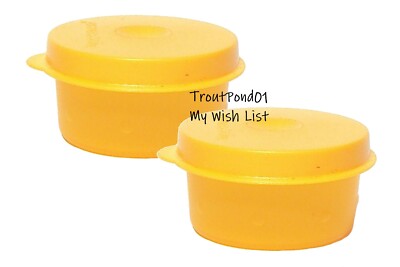 Tupperware Smidgets Replacement Mini Bowls for Bagel Keeper Papaya Orange Set
