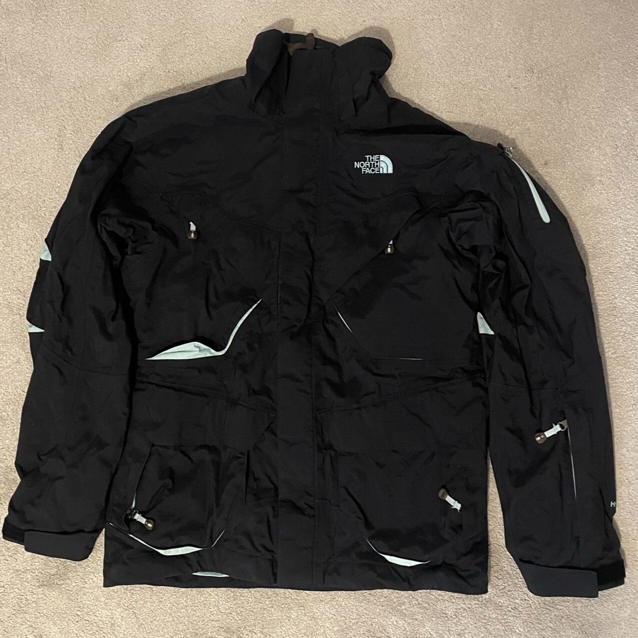 North Face Black & Blue Ski & Snowboard Jacket Mens S/M eBay