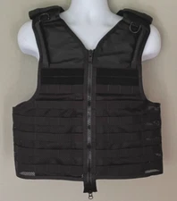 Protech TACLB Tactical Mesh Front Open Armor Carrier Black Large Molle