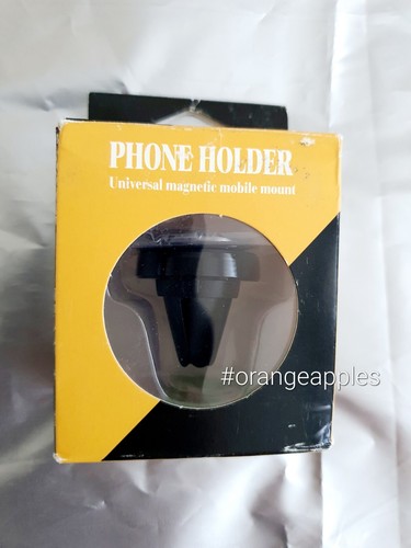 Magnetic Phone Ring Holder Car Air Vent Mount 360° Finger Unicorn Metal Black UK - Picture 10 of 16