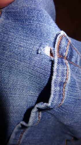 DAMENGRÖSSE 20W DENIM BLAU JEANS M JEANS SHORTS VON MAURICES MID RISE - GEBRAUCHT - Bild 8 von 8