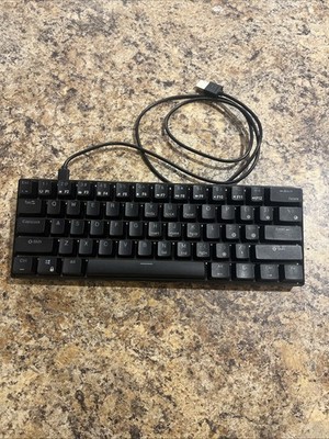 RK ROYAL KLUDGE RK61 Wired 60% Mechanical Gaming Black Keyboard RGB Red Switch