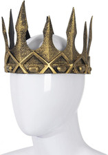 Adjustable Medieval King Crown for Adults, Royal King Crown,Ancient Prince Crown