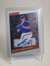 2020 Panini Donruss Optic Shun Yamaguchi Toronto Blue Rays- Auto