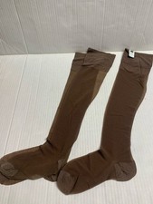 Vintage 50s Van Raalte Seamless Stretchables Stockings 8 Petites Taupe Haze New