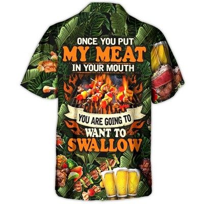 Barbecue Funny BBQ Beer Once You Put My Meat In Your Mouth You8217re Going To Wa