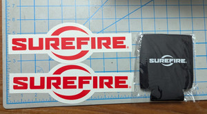 3 items 2026 Shot Show Surefire 2 stickers and one koozie