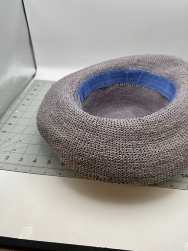 Naturary Madagascar Hat Company Hand Made Straw Size Large - Purple - Picture 6 of 8