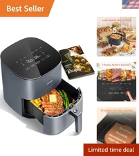 Air Fryer Ceramic 4.7L 5QT Nonstick Dishwasher Safe Kitchen Compact Cook