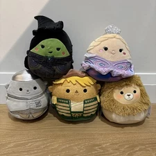 2025 Squishmallows WICKED Complete Set: 6” GLINDA/ELPHABA/TIN/LION/SCARE