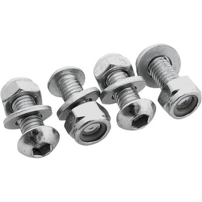 Bolt MC Hardware License Plate Fastener Kit - 2007-LPF
