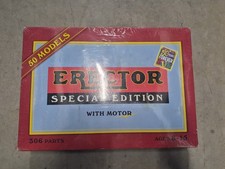 Erector Set Special Edition 038504, 50 Models, 306 Parts, Motor, Sealed, 1998