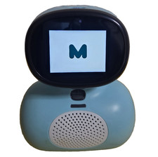 Miko Mini AI Robot EMK401 Aqua Blue STEM Learning GPT Powered w Box Complete