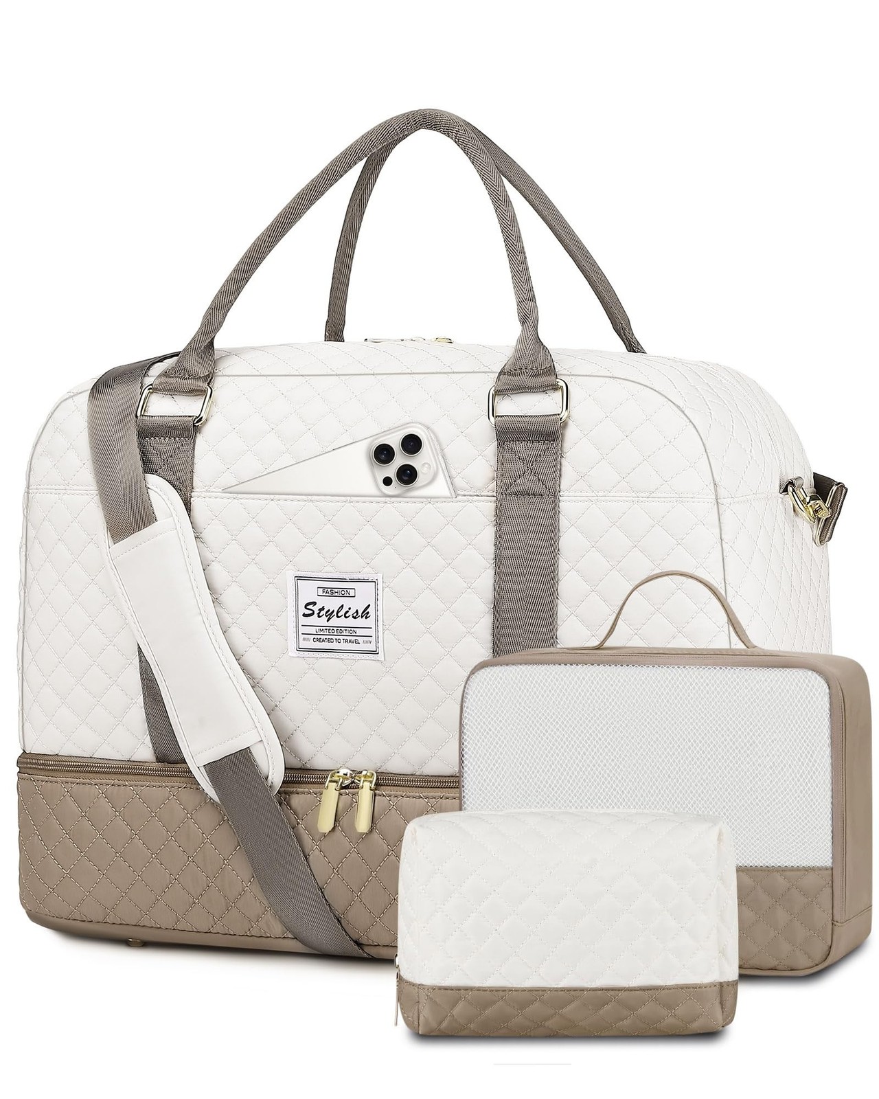 Travel Duffle Bag Weekender for Women: Travel Duffel Carry-On Overnight Bags ...