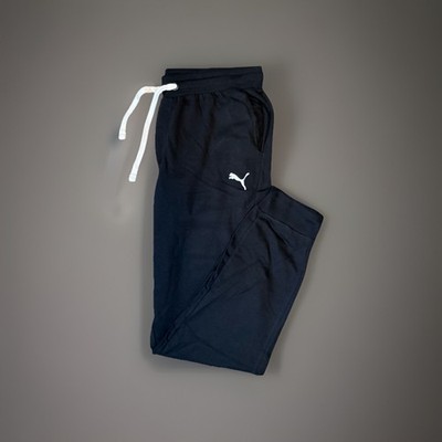 Men s Black PUMA Jogger Lounge  Sweatpants Cuffed Size XLT NWT