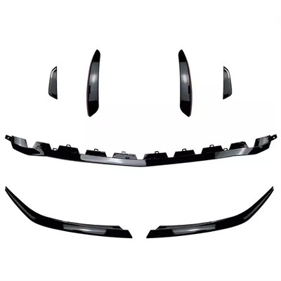 Mercedes A Class W177 AMG Line Gloss Black Front Lip Fins Aero Splitter A35 A45
