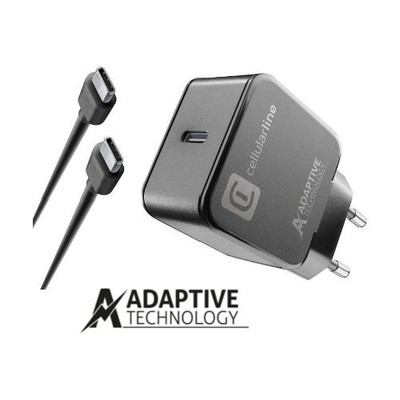 Cellularline USB-C Charger Kit 15W Charges Quickly And Safely