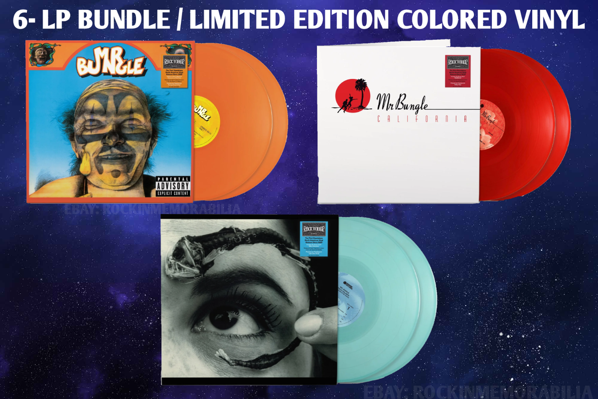 Mr Bungle COLORED Vinyl LP Bundle 6 LP's LIMITED California NEW
