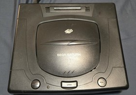 SEGA Sega Saturn Console Bundle 2 Controllers Games Action Replay Plus A/V Cable